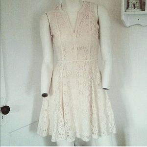 Cream Lace Dress